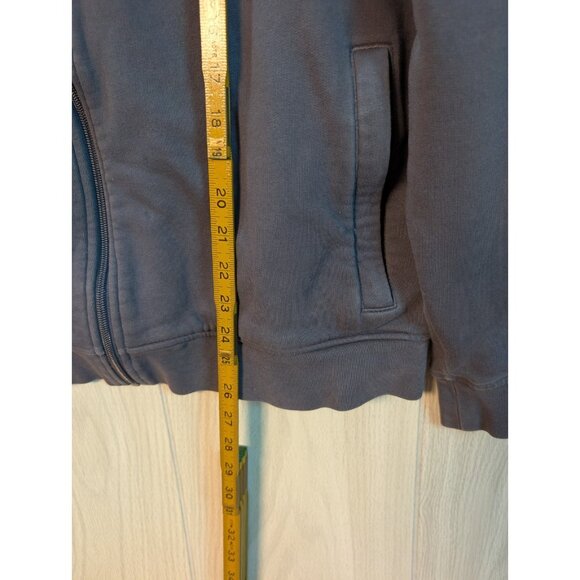 Lacoste Sport Hoodie Mens XL Gray Full Zip Jacket Size 6 Cotton Polyester - Picture 7 of 7